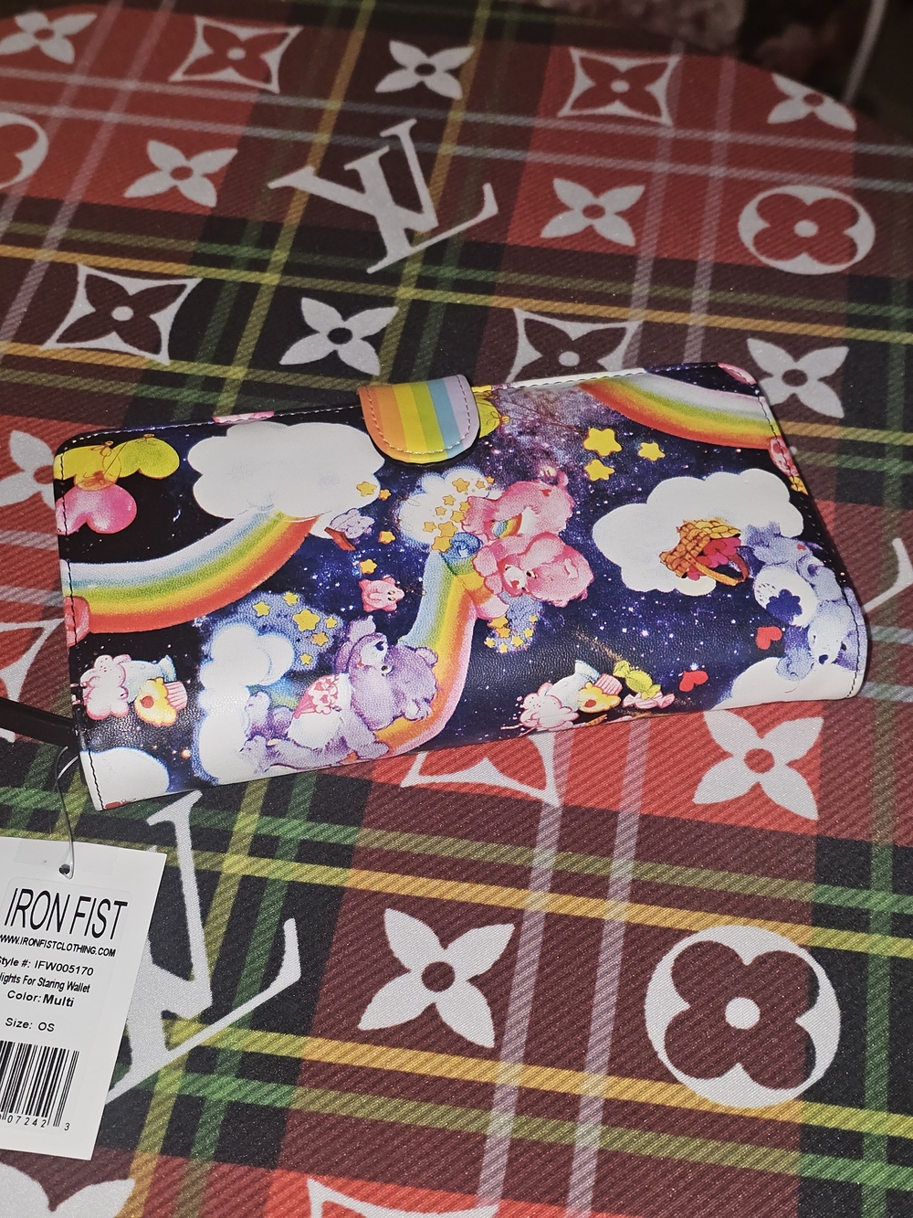 Iron Fist Rainbow Care Bears Starry Night Wallet - Multicolor